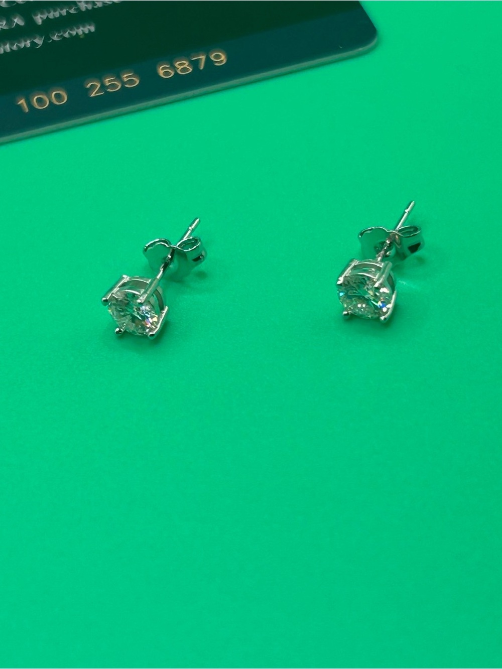 Lab Grown Diamond Silver Earrings GRA Certified Passes Tester Womens Iced 5mm